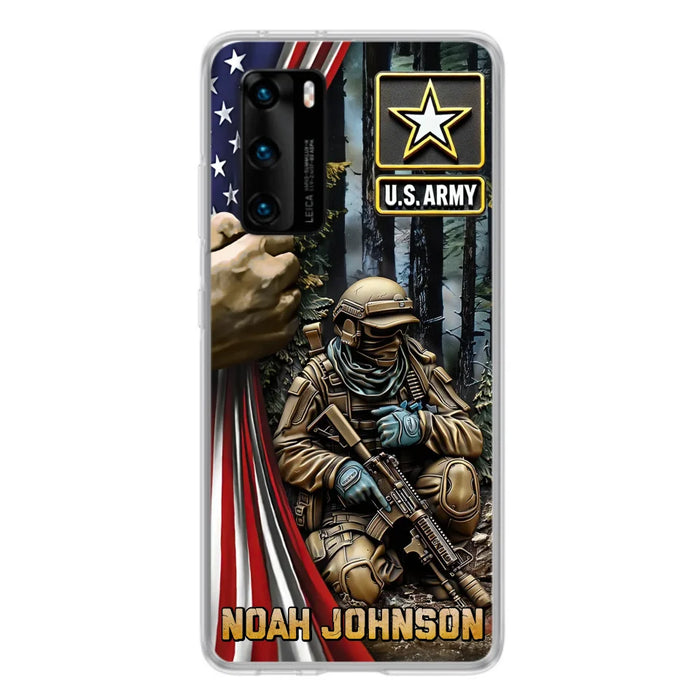 Custom Personalized Veteran Oppo/ Xiaomi/ Huawei Phone Case - Veteran Gift Idea - Custom Name