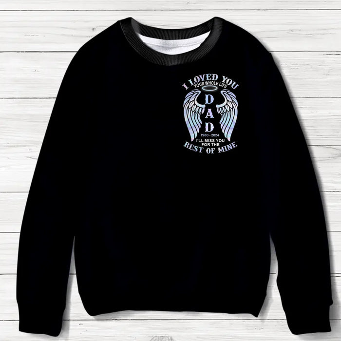 Custom Personalized Memorial AOP Sweater - Memorial Gift Idea For Family Member - Never Walk Alone