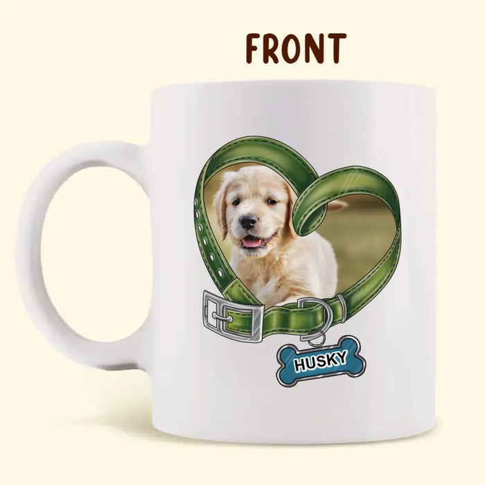 Custom Personalized Dog Coffee Mug - Upload Photo - Gift Idea For Dog Lover - You May Have Adopted Me But I'm Pretty Sure I Own You