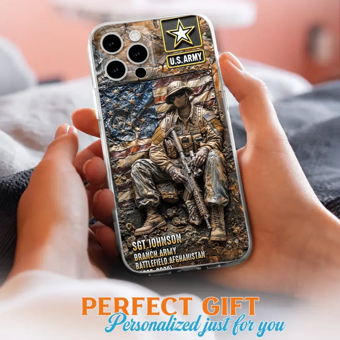 Custom Personalized Veteran Phone Case For iPhone/ Samsung - Veteran Gift Idea