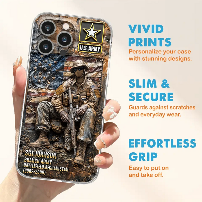 Custom Personalized Veteran Phone Case For iPhone/ Samsung - Veteran Gift Idea