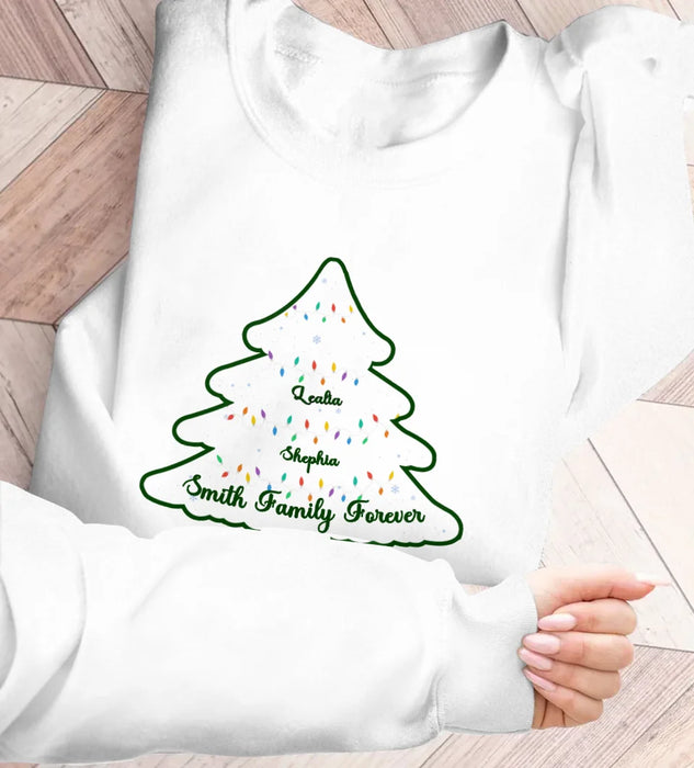 Custom Personalized Family Name AOP Sweater - Christmas Gift For Family - Upto 10 People