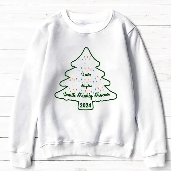 Custom Personalized Family Name AOP Sweater - Christmas Gift For Family - Upto 10 People