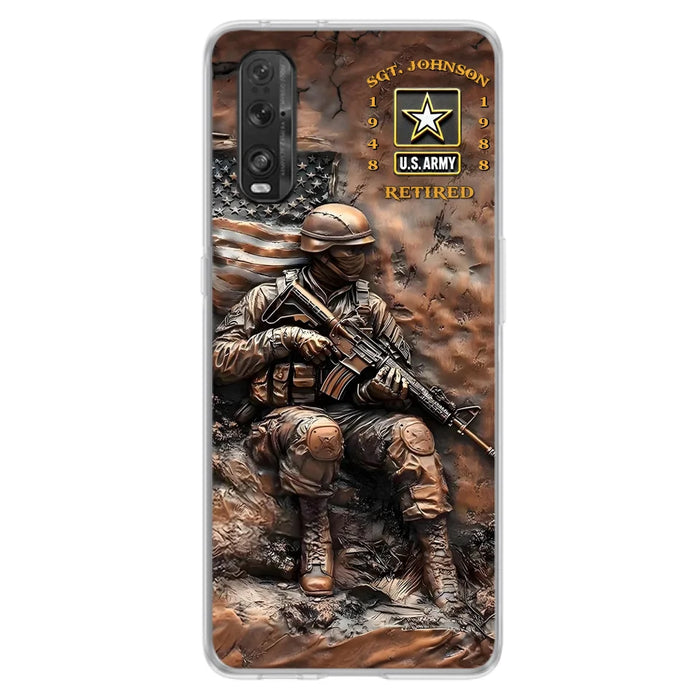 Custom Personalized Veteran Phone Case - Gift Idea For Veteran - Case For Oppo/ Xiaomi/ Huawei