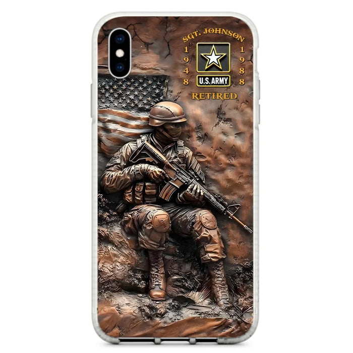 Custom Personalized Veteran Phone Case - Retired Gift Idea For Veteran - Case For iPhone/ Samsung