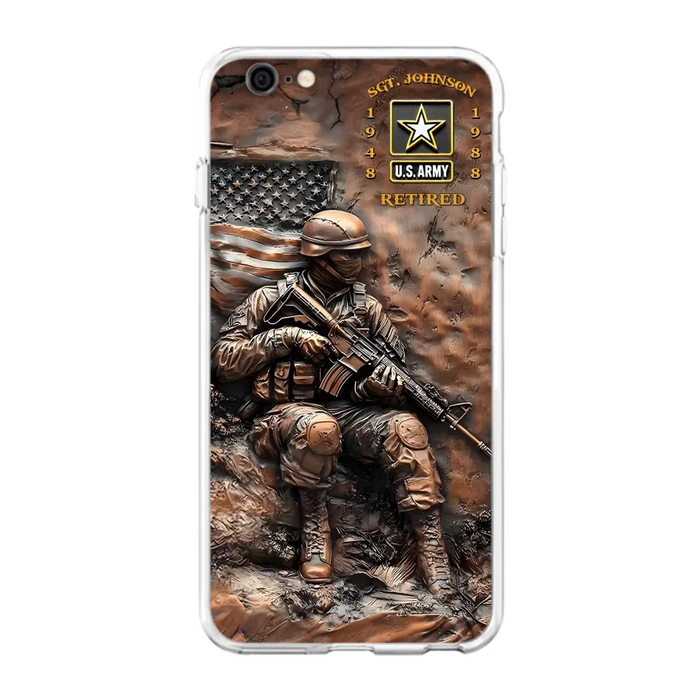 Custom Personalized Veteran Phone Case - Retired Gift Idea For Veteran - Case For iPhone/ Samsung