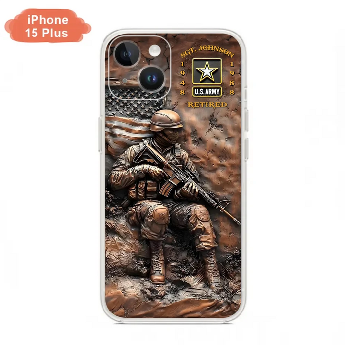 Custom Personalized Veteran Phone Case - Retired Gift Idea For Veteran - Case For iPhone/ Samsung