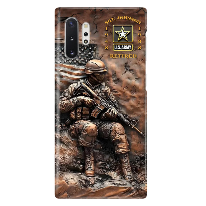 Custom Personalized Veteran Phone Case - Retired Gift Idea For Veteran - Case For iPhone/ Samsung