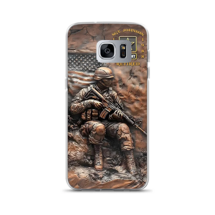 Custom Personalized Veteran Phone Case - Retired Gift Idea For Veteran - Case For iPhone/ Samsung