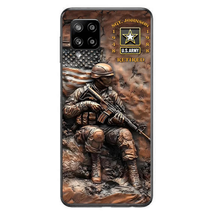 Custom Personalized Veteran Phone Case - Retired Gift Idea For Veteran - Case For iPhone/ Samsung