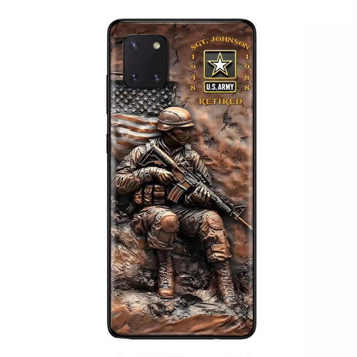 Custom Personalized Veteran Phone Case - Retired Gift Idea For Veteran - Case For iPhone/ Samsung