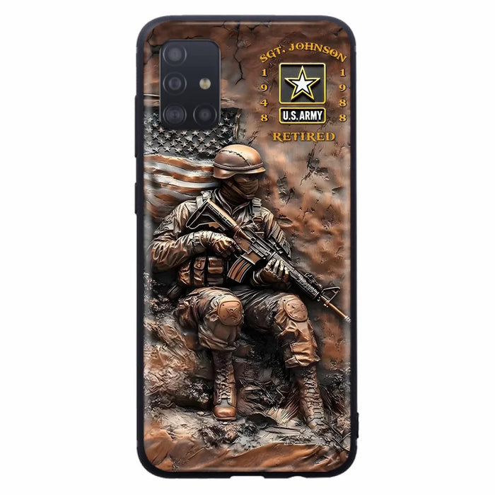 Custom Personalized Veteran Phone Case - Retired Gift Idea For Veteran - Case For iPhone/ Samsung