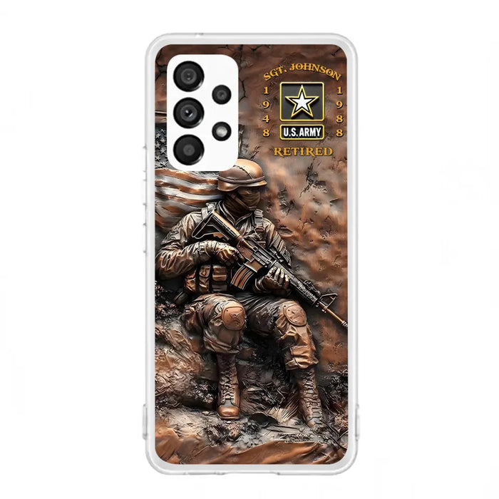 Custom Personalized Veteran Phone Case - Retired Gift Idea For Veteran - Case For iPhone/ Samsung