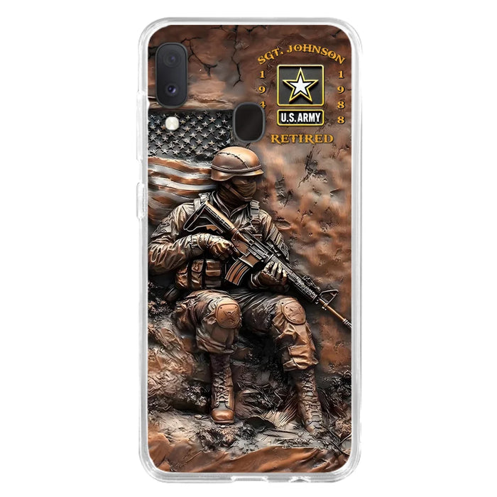 Custom Personalized Veteran Phone Case - Retired Gift Idea For Veteran - Case For iPhone/ Samsung