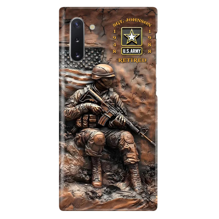 Custom Personalized Veteran Phone Case - Retired Gift Idea For Veteran - Case For iPhone/ Samsung