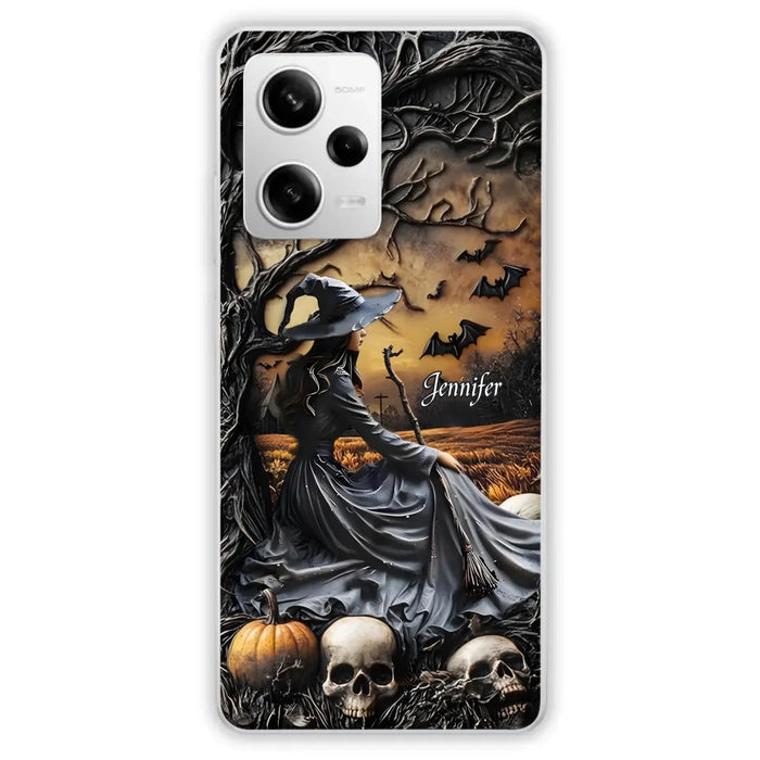 Custom Personalized Witch Phone Case For Xiaomi/ Oppo/ Huawei - Halloween/ Birthday Gift Idea For Yourself, Women, Witch Lovers