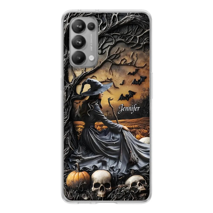 Custom Personalized Witch Phone Case For Xiaomi/ Oppo/ Huawei - Halloween/ Birthday Gift Idea For Yourself, Women, Witch Lovers