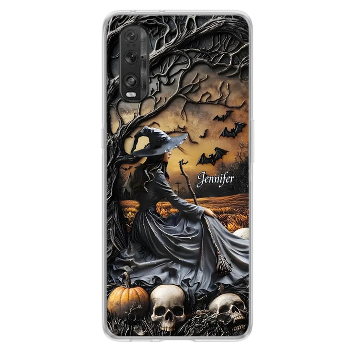 Custom Personalized Witch Phone Case For Xiaomi/ Oppo/ Huawei - Halloween/ Birthday Gift Idea For Yourself, Women, Witch Lovers