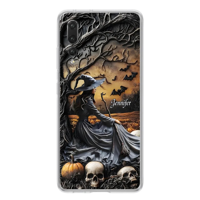 Custom Personalized Witch Phone Case For Xiaomi/ Oppo/ Huawei - Halloween/ Birthday Gift Idea For Yourself, Women, Witch Lovers