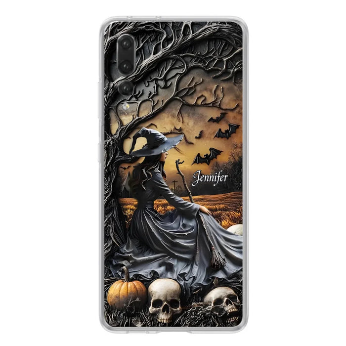 Custom Personalized Witch Phone Case For Xiaomi/ Oppo/ Huawei - Halloween/ Birthday Gift Idea For Yourself, Women, Witch Lovers