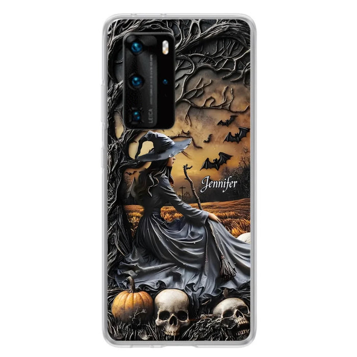 Custom Personalized Witch Phone Case For Xiaomi/ Oppo/ Huawei - Halloween/ Birthday Gift Idea For Yourself, Women, Witch Lovers