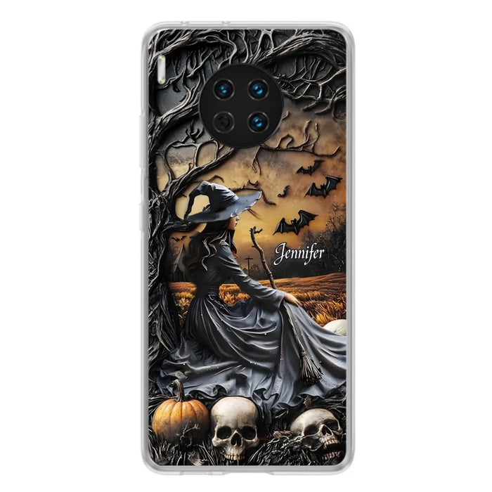 Custom Personalized Witch Phone Case For Xiaomi/ Oppo/ Huawei - Halloween/ Birthday Gift Idea For Yourself, Women, Witch Lovers