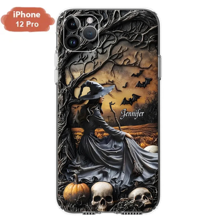 Custom Personalized Witch Phone Case For iPhone/ Samsung- Halloween/ Birthday Gift Idea For Yourself, Women, Witch Lovers