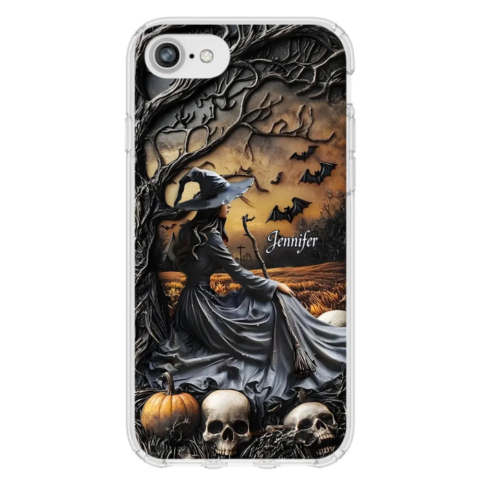 Custom Personalized Witch Phone Case For iPhone/ Samsung- Halloween/ Birthday Gift Idea For Yourself, Women, Witch Lovers