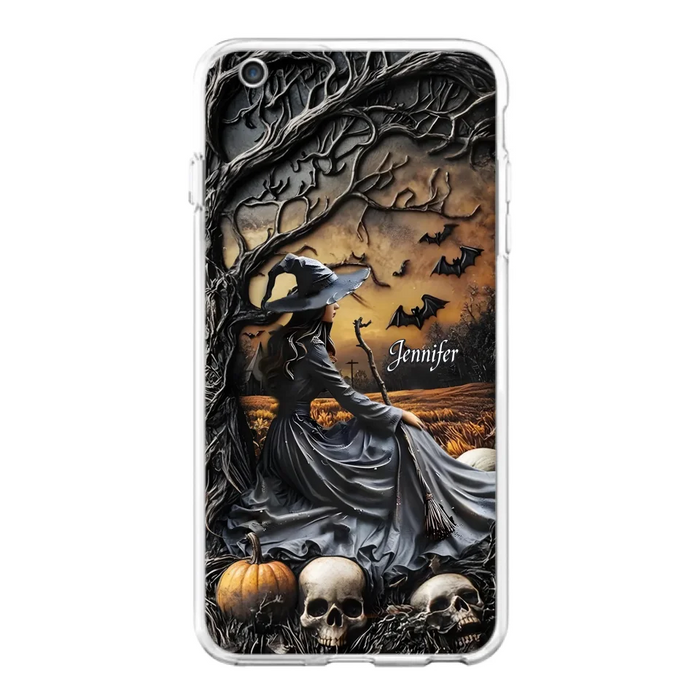 Custom Personalized Witch Phone Case For iPhone/ Samsung- Halloween/ Birthday Gift Idea For Yourself, Women, Witch Lovers