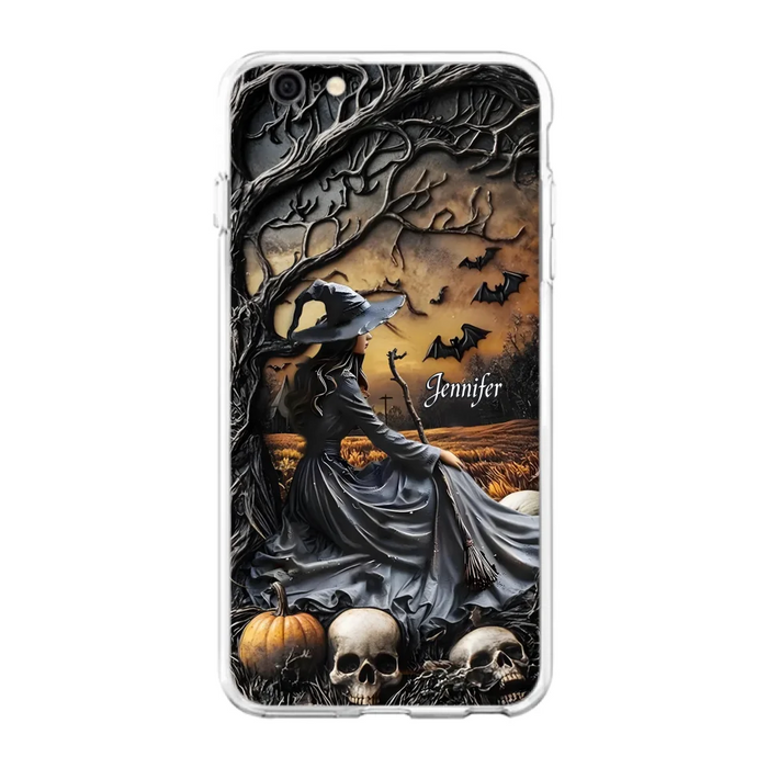 Custom Personalized Witch Phone Case For iPhone/ Samsung- Halloween/ Birthday Gift Idea For Yourself, Women, Witch Lovers