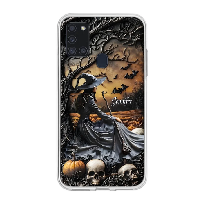 Custom Personalized Witch Phone Case For iPhone/ Samsung- Halloween/ Birthday Gift Idea For Yourself, Women, Witch Lovers