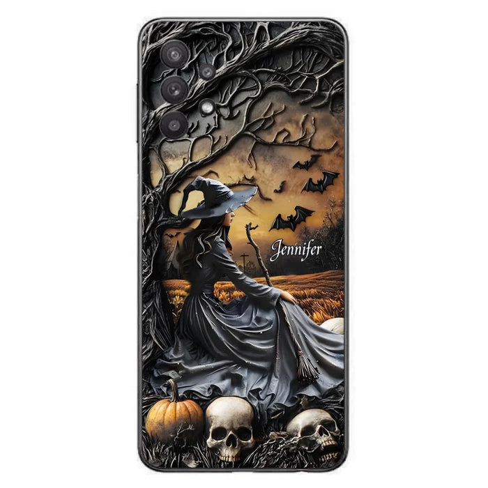 Custom Personalized Witch Phone Case For iPhone/ Samsung- Halloween/ Birthday Gift Idea For Yourself, Women, Witch Lovers