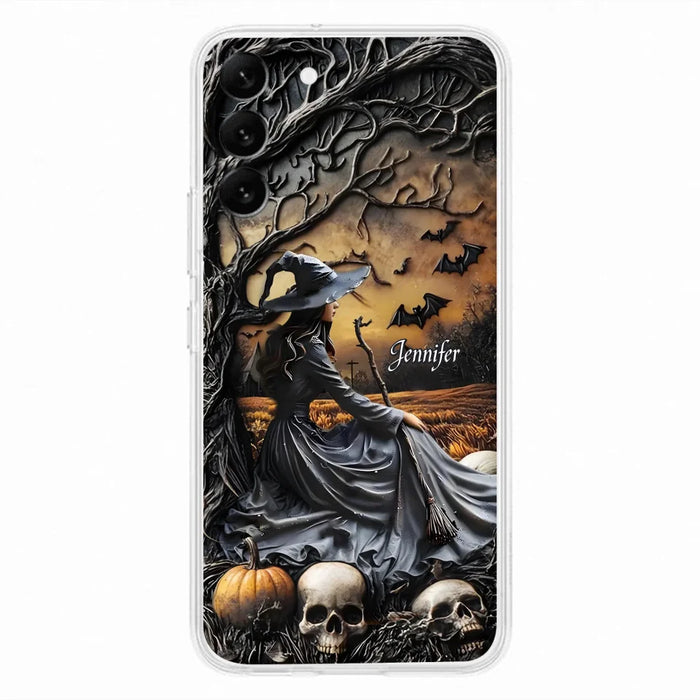 Custom Personalized Witch Phone Case For iPhone/ Samsung- Halloween/ Birthday Gift Idea For Yourself, Women, Witch Lovers