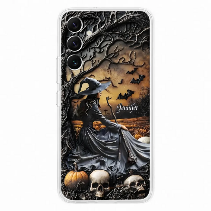 Custom Personalized Witch Phone Case For iPhone/ Samsung- Halloween/ Birthday Gift Idea For Yourself, Women, Witch Lovers