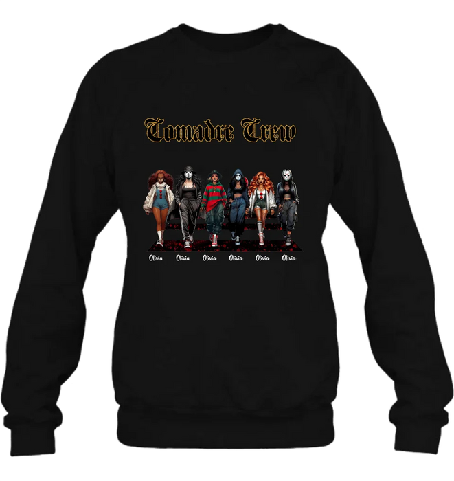 Custom Personalized Conmandre Crew Halloween Shirt/ Hoodie - Upto 6 Girls - Gift Idea For Friends/ Sisters