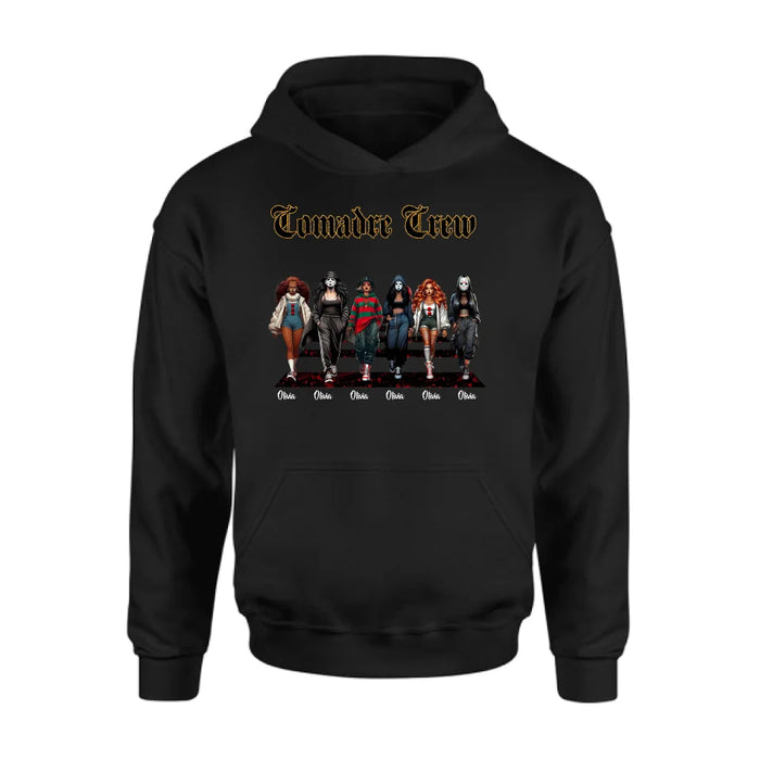 Custom Personalized Conmandre Crew Halloween Shirt/ Hoodie - Upto 6 Girls - Gift Idea For Friends/ Sisters