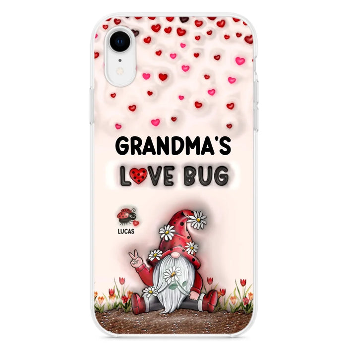 Custom Personalized Grandma's Love Bugs Phone Case - Upto 12 Kids - Mother's Day Gift Idea for Grandma/ Mom - Case for iPhone/ Samsung