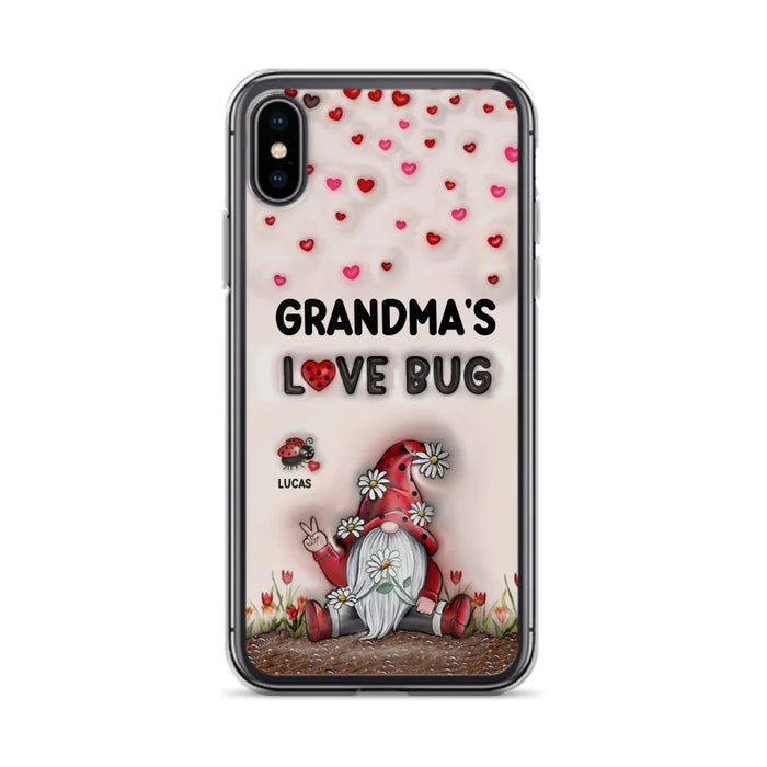 Custom Personalized Grandma's Love Bugs Phone Case - Upto 12 Kids - Mother's Day Gift Idea for Grandma/ Mom - Case for iPhone/ Samsung