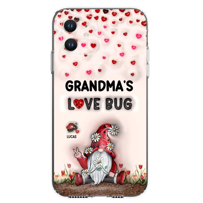 Custom Personalized Grandma's Love Bugs Phone Case - Upto 12 Kids - Mother's Day Gift Idea for Grandma/ Mom - Case for iPhone/ Samsung