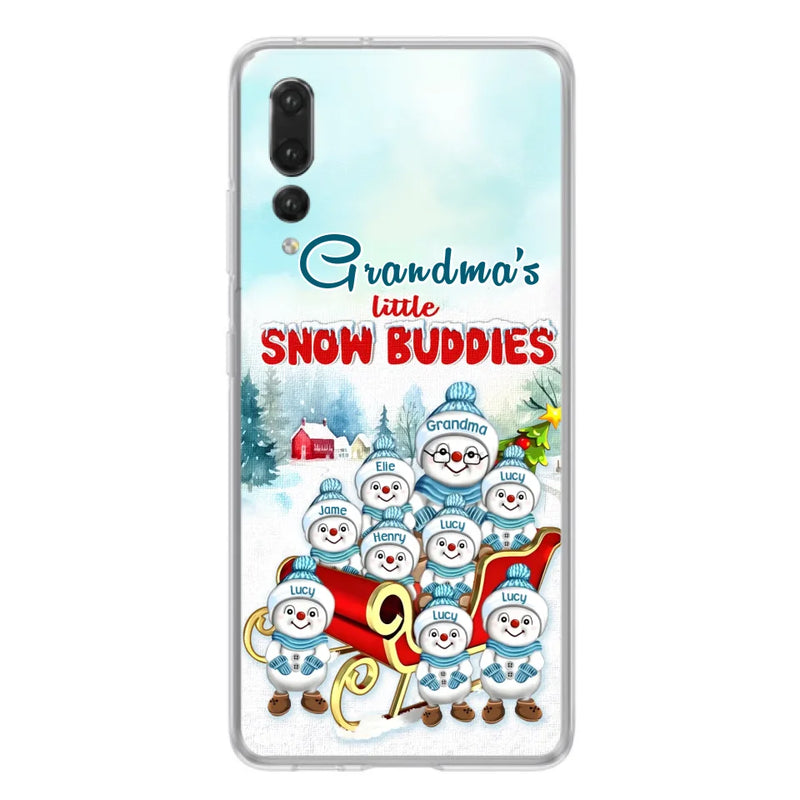 Personalized Grandma Phone Case - Christmas Gift Idea For Grandma - Up to 8 Grandkids - Case For Xiaomi/ Oppo/ Huawei - Grandma's Little Snow Buddies