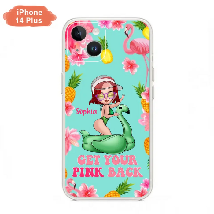 Custom Personalized Bikini Girl Phone Case - Gift Idea For Girl - Get Your Pink Back - Cases For iPhone/Samsung