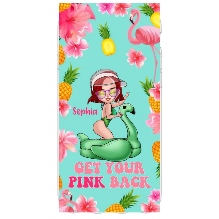 Custom Personalized Bikini Girl Phone Case - Gift Idea For Girl - Get Your Pink Back - Cases For iPhone/Samsung