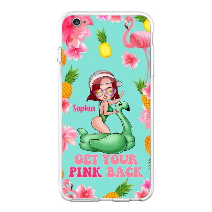 Custom Personalized Bikini Girl Phone Case - Gift Idea For Girl - Get Your Pink Back - Cases For iPhone/Samsung