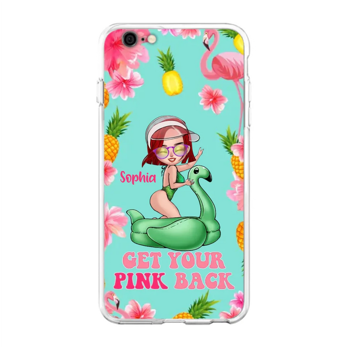 Custom Personalized Bikini Girl Phone Case - Gift Idea For Girl - Get Your Pink Back - Cases For iPhone/Samsung