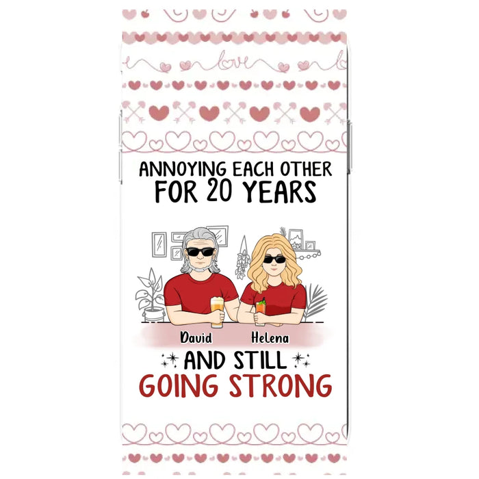 Custom Personalized Couple Phone Case - Best Gift Idea For Couple/Husband/Father's Day - Annoying Each Other For 20 Years And Still Going Strong - Case For iPhone/Samsung