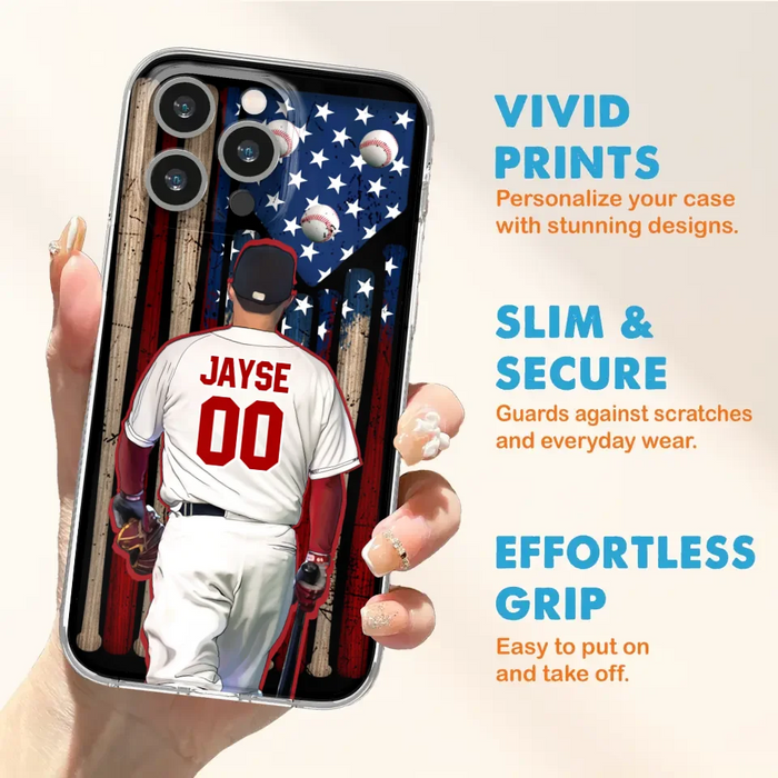 Custom Personalized Baseball Phone Case - Best Gift Idea For Baseball Lovers