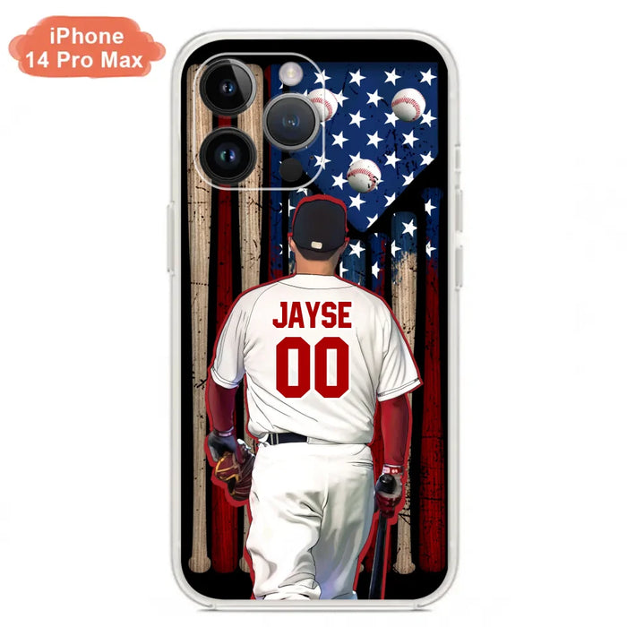 Custom Personalized Baseball Phone Case - Best Gift Idea For Baseball Lovers