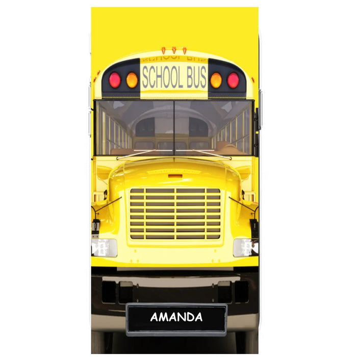 Custom Personalized School Bus Phone Case - Gift Idea For School Bus Lovers - Case For iPhone, Samsung and Xiaomi