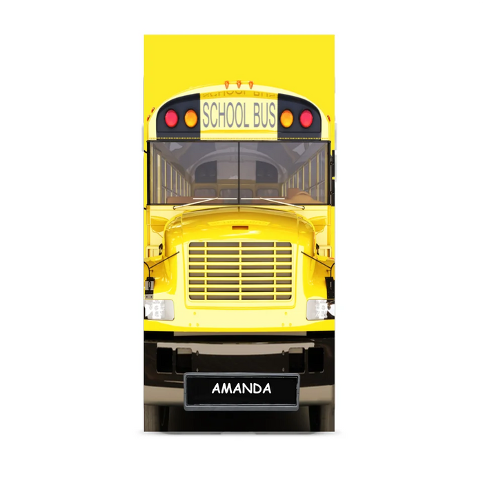 Custom Personalized School Bus Phone Case - Gift Idea For School Bus Lovers - Case For iPhone, Samsung and Xiaomi