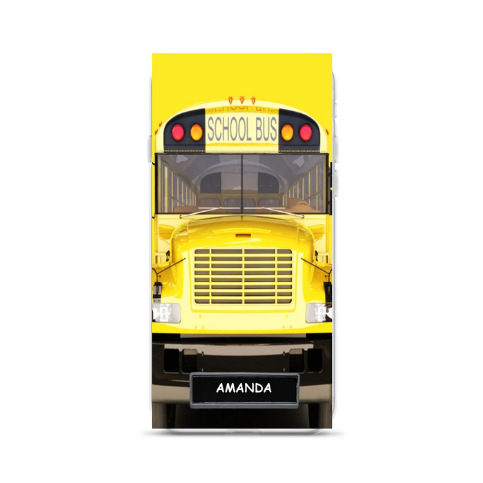 Custom Personalized School Bus Phone Case - Gift Idea For School Bus Lovers - Case For iPhone, Samsung and Xiaomi